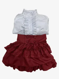 Gothic Lolita Dresses Ruffles Red Red