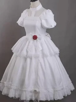 Gothic Lolita Dresses Ruffles Rose Black Black
