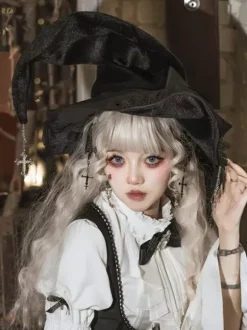 Gothic Lolita Hat Magical Girl Witch Black Lolita Accessories