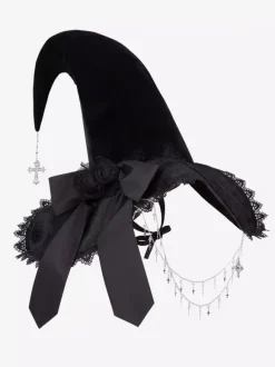 Gothic Lolita Hat Magical Girl Witch Black Lolita Accessories