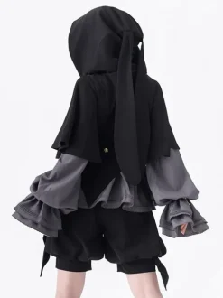Gothic Lolita Rabbit Hunting Retro Lolita Rabbit Ears Hooded Jacket