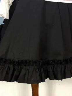 Gothic Lolita Skirt Burgundy Ruffles Lolita Skirts