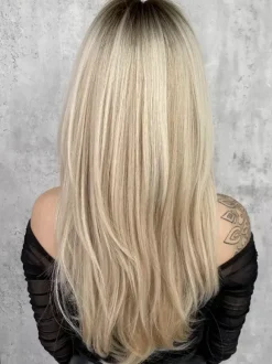 Gradual Long Straight Hair With Curtain Bangs Layered Full Head Synthetic Wig For Women 2026