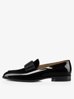 Groom Loafers Mens Belgian loafer Velvet and Nubuck Leather Stitching with Bowtie Flats Slip-on Smoking Shoes