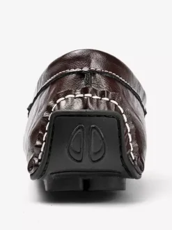 Groom Loafers Mens Horsebit Loafers Leather Slip-on Deck Shoes