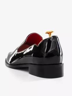 Groom Loafers Men's Slip On Loafer penny Shoes Black Round Toe PU Leather Shoes