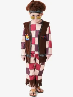 Halloween Costumes For Kids Deep Brown Halloween Polyester Set Kid's Top Pants