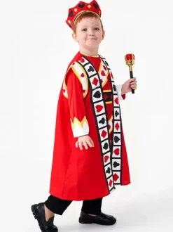 Halloween Costumes For Kids Red Halloween Polyester Set Kid's Headwear Top