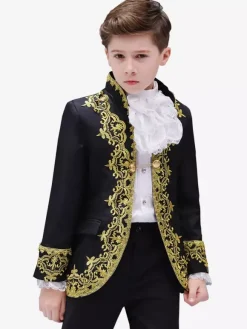 Halloween Costumes For Kids Palace Drama Performance Costume Inlaid Prince Charming Performance Dress