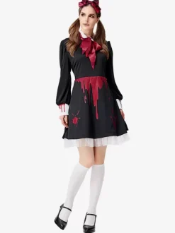 Halloween Costumes Holidays Merchandise Holidays Costumes Halloween Scary Black Polyester Fiber
