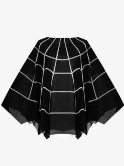 Halloween Gothic Spider Cape Cloak Steampunk Vampire Costume Accessory