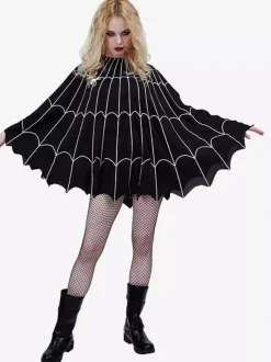 Halloween Halloween Costumes Black Women's Scary Cloak Polyester Holidays Costumes