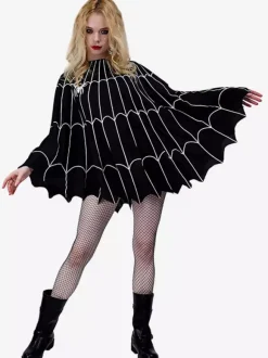 Halloween Halloween Costumes Black Women's Scary Cloak Polyester Holidays Costumes