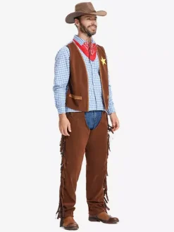 Halloween Halloween Costumes Coffee Brown Men's Burlesque Hat Top Polyester Set Holidays Costumes