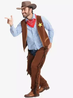 Halloween Halloween Costumes Coffee Brown Men's Burlesque Hat Top Polyester Set Holidays Costumes