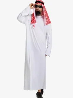 Halloween Halloween Costumes White Adult's Burlesque Clothes Headwear Polyester Mardi Gras Set Holidays Costumes