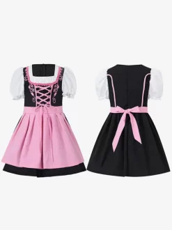 Halloween Kids Halloween Costumes Light Sky Blue Halloween Polyester Set Kid's Dress