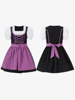 Halloween Kids Halloween Costumes Light Sky Blue Halloween Polyester Set Kid's Dress