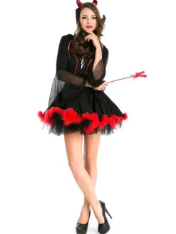 Halloween Witch Costume Halloween Vampire Women Short Dresses