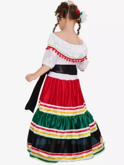 Halloween Costumes For Kids White Halloween Tunic Kid's Polyester Fiber Polyester Sash Dress