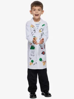Halloween Costumes For Kids White Halloween Set Kid's Polyester Overcoat Wig