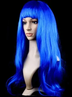 Halloween Hair Wigs Purple Long Straight Carnival Wigs