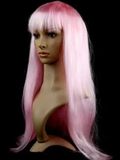 Halloween Hair Wigs Purple Long Straight Carnival Wigs