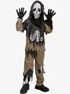 Halloween Kids Halloween Costumes Coffee Brown Halloween Set Kid's Polyester Pants Top