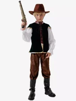 Halloween Kids Pirate Costumes Coffee Brown Halloween Carvinal Kid's Polyester Set