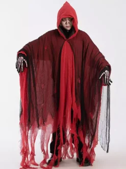 Halloween Tattered Ghost Cape Scary Costume