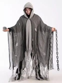 Halloween Tattered Ghost Cape Scary Costume