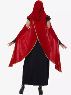 Halloween Vampire Red Sexy Cloak Dress Set Holidays Costumes