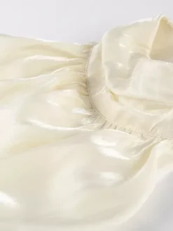 Halter Neck Ruched Sleeveless Backless Party Blouse Top For Women 2026