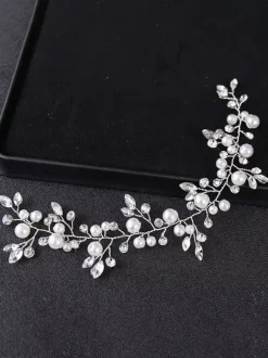 Headpiece Wedding Headwear Pearl Rhinestone Hair Accessories For Bride