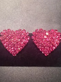Heart Shaped Rhinestone Earrings For Women 2026
