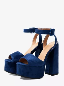 High Heel Sandals Platform Peep Toe Ankle Strap Chunky Heel Sandal Shoes