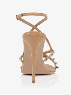 High Heel Sandals Studs Open Toe Strappy Party Shoes For Women