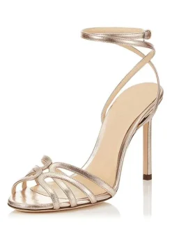 High Heel Sandals Womens Strappy Open Toe Slingback Stiletto Heel Sandals