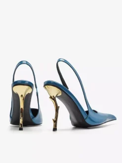 High Heel Slingback Pumps Women's Pointed Toe Designed Heel Party Shoes