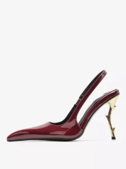 High Heel Slingback Pumps Women's Pointed Toe Designed Heel Party Shoes