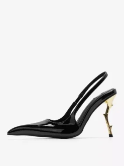 High Heel Slingback Pumps Women's Pointed Toe Designed Heel Party Shoes