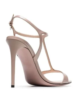 High Heel Sandals Black Patent PU Upper Round Toe Prom shoes Women Party Shoes