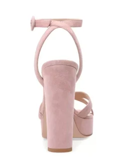 High Heel Sandals Green Micro Suede Upper Round Toe Prom shoes Women Party Shoes