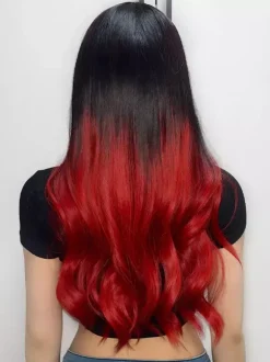 Highlighted Long Curly Hair Wig Middle-parted Full Head Daily Wig For Women 2026