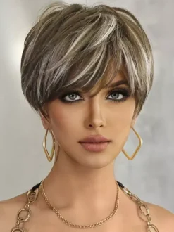 Highlights Short Pixie Cut Wigs Heat-resistant Fiber Daily Synthetic Wig For Women 2026