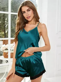 Home Wear V-Neck Sleeveless Clothes Polyester Outfit