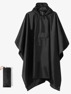 Hooded Hiking Cape Raincoat for Adults