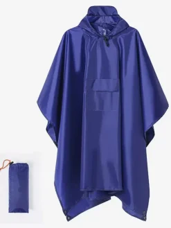 Hooded Hiking Cape Raincoat for Adults