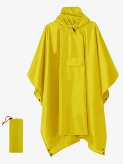 Hooded Hiking Cape Raincoat for Adults