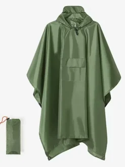Hooded Hiking Cape Raincoat for Adults